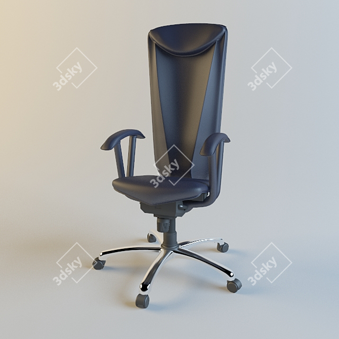 Elegant Executive Chair 3D model image 1