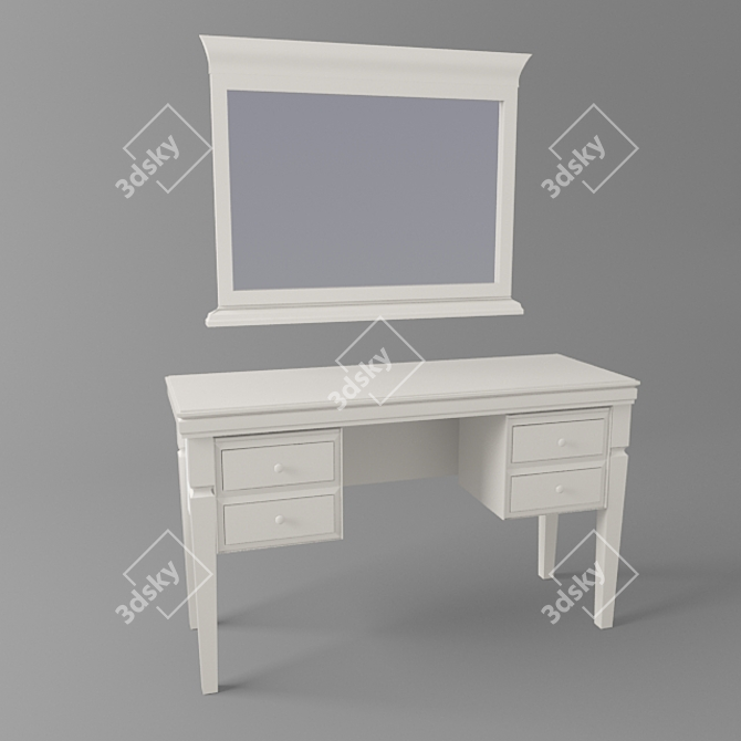 Venier Notte: Stylish Vanity Set 3D model image 1