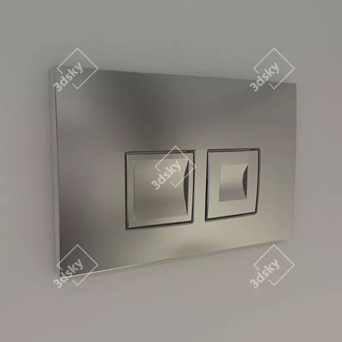 Geberit Delta 50 Wall Panel 3D model image 1