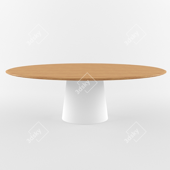 Conic Table - Cor, 220x125x74 cm 3D model image 1