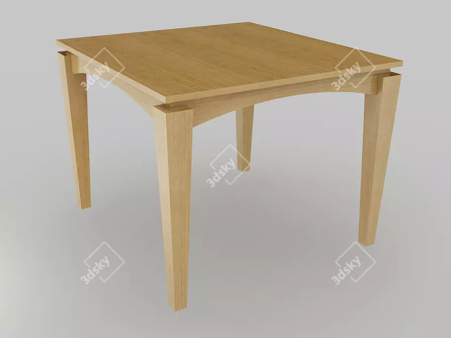 Porada Tablo: Italian Cherry Wood Lacquered Modern Table 3D model image 1