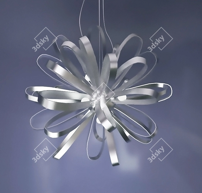 Cosmic Glow Pendant 3D model image 1