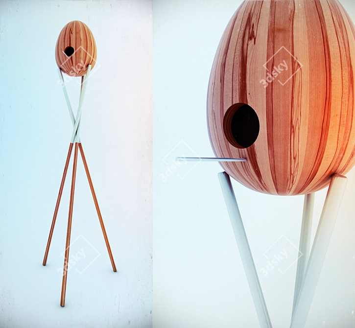 Charming Birdhouse by CPopp Workshop 3D model image 1