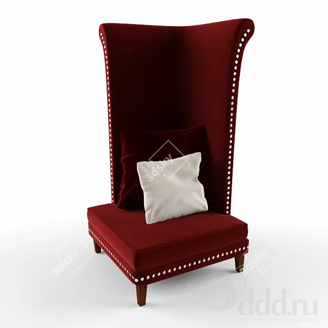 Cozy Reading Seat 3D model image 1