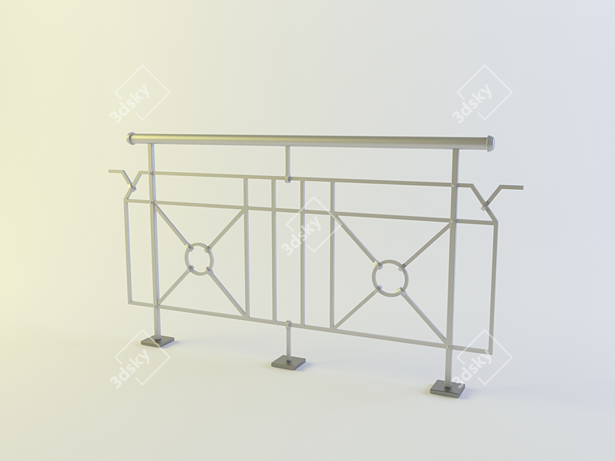 Sturdy Fence - 2200х1100(h) 3D model image 1