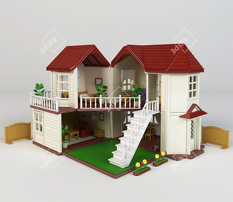 Dreamland Castle 3D model image 1