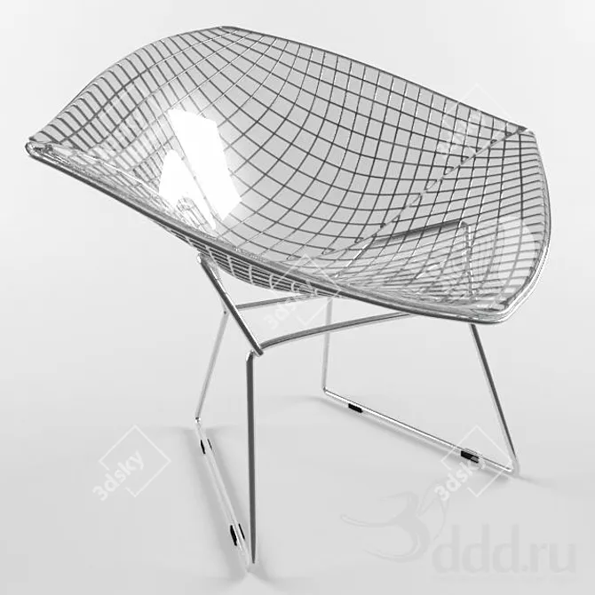  Knoll Diamond: Modern Sculptural Chair 3D model image 1