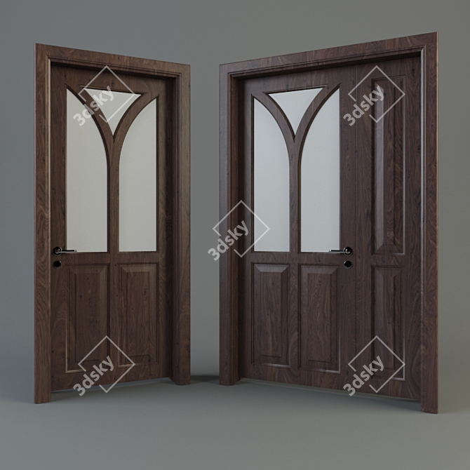 Elegant Entryway: Modern Doors 3D model image 1