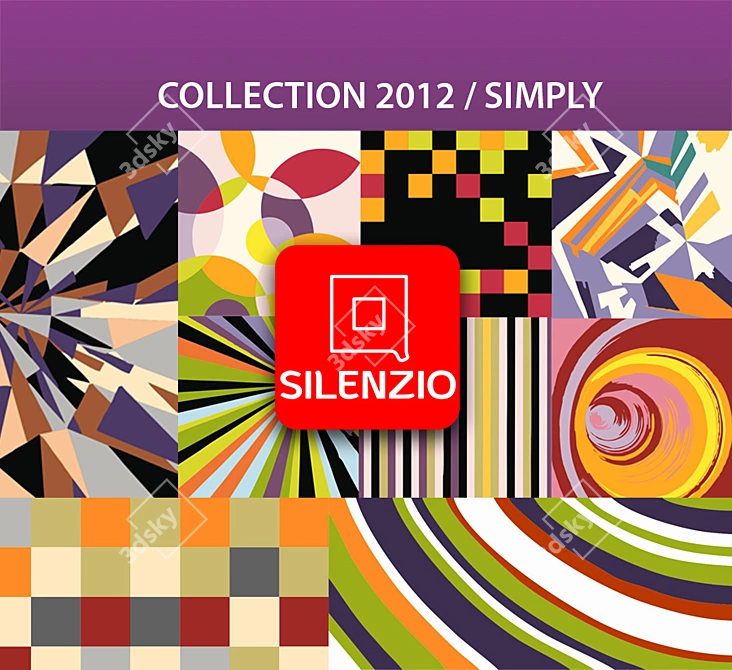 Silenzio 2012 Collection: Interior Paintings with 36 Textures, 787x787 3D model image 1