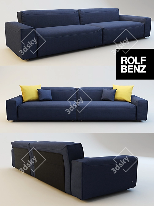 Modern Elegance: Rolf Benz / Mio 3D model image 1