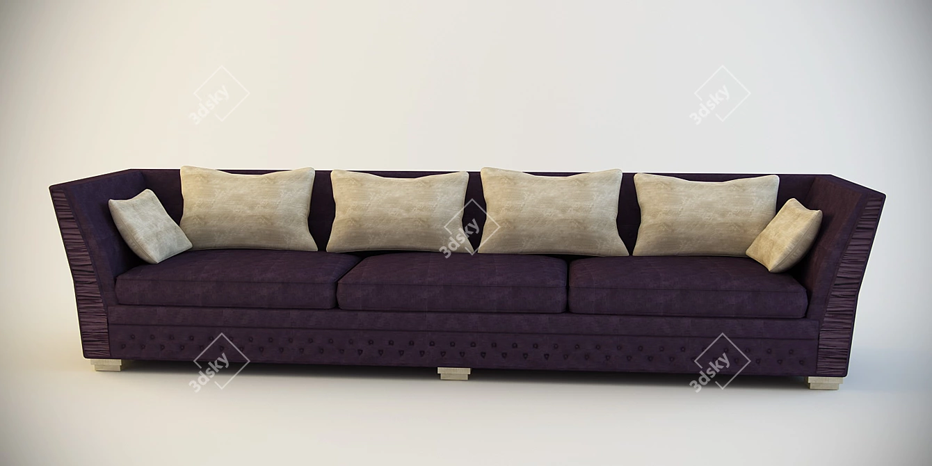 Customized Photo-inspired Sofa 3D model image 1