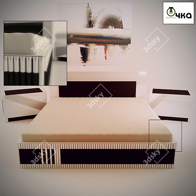 Lorca Collection: Stylish Bedroom Set 3D model image 1