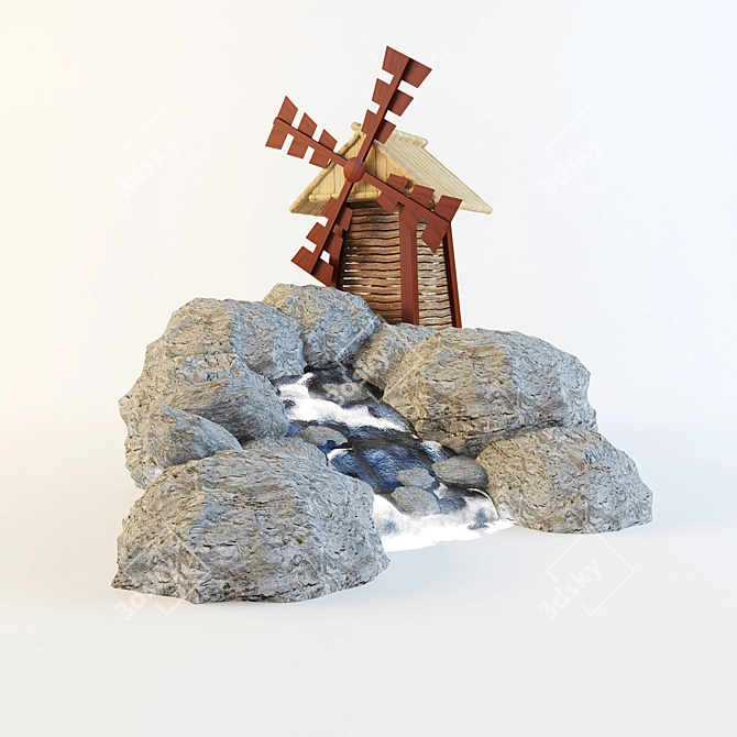Serenity Falls 3D model image 1