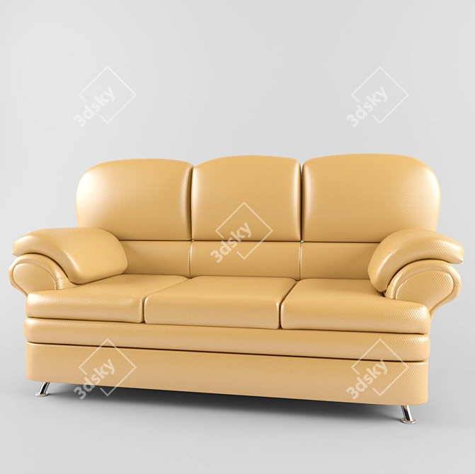 Leather Sofa 3D model image 1