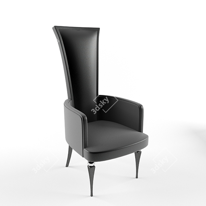 Elegant Dining Chair - Russian Translation: Элегантное обеденное кресло 3D model image 1