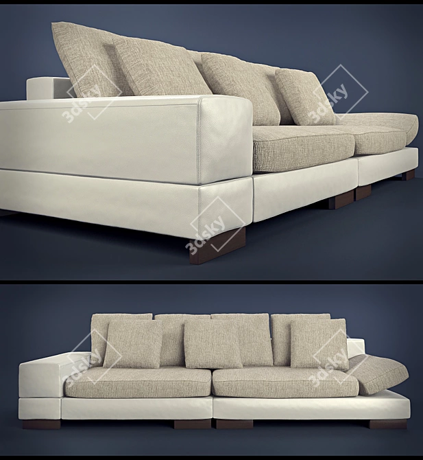 Tokio Modern Sleeper Sofa 3D model image 1