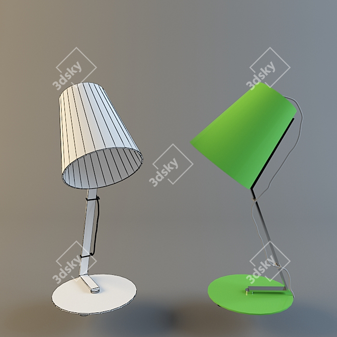 Massive E14 60W Pendant Light 3D model image 1