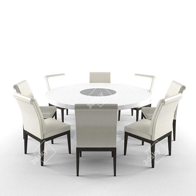 Procedural Texture Negotiating Table 3D model image 1