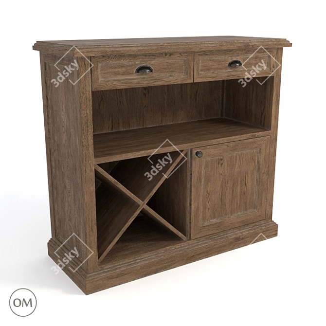 Curations Lansing Small Cabinet 3D model image 1