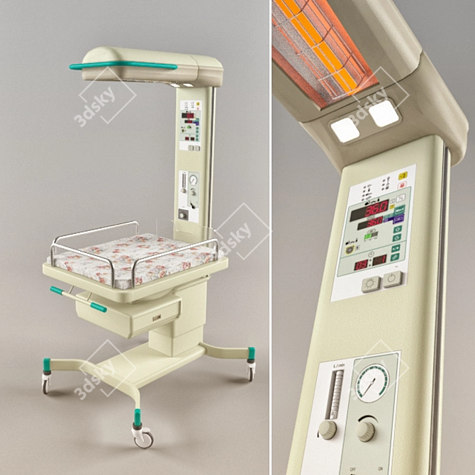 Infant Warmer V-505 - Optimal Care for Newborns 3D model image 1