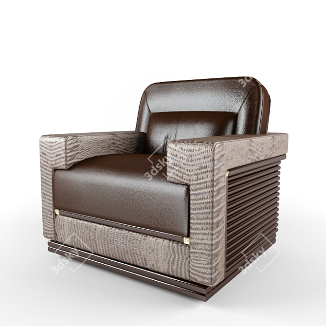 Atlantique Collection Chair 3D model image 1