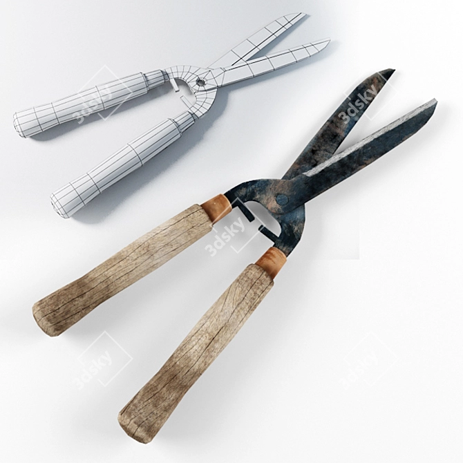 Versatile Garden Pruner 3D model image 1