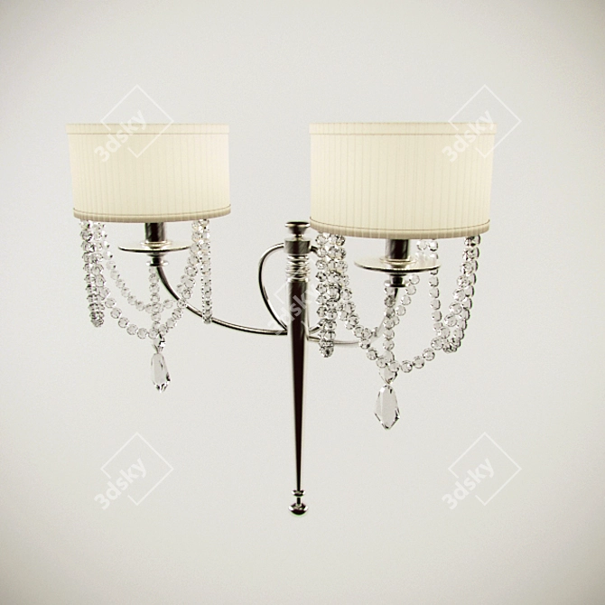 BAGA 1044 Wall Sconce: Art Deco Modern Design 3D model image 1