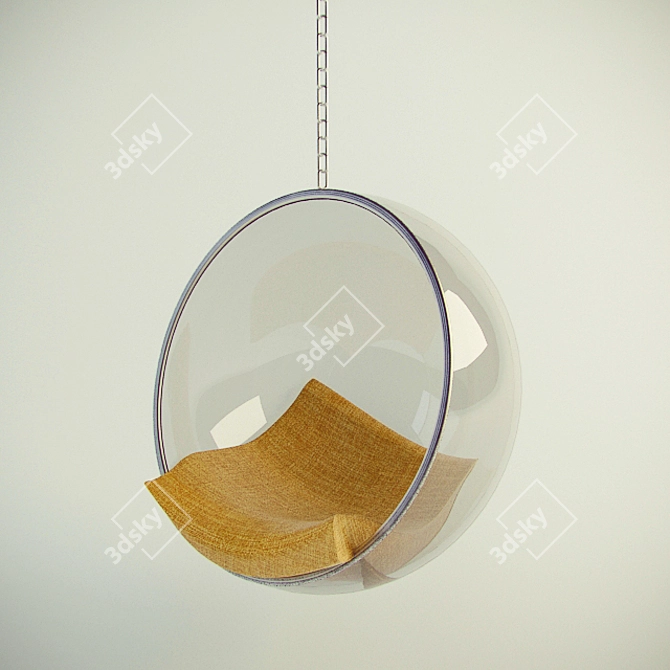 Transparent Bubble Chair | Modern Design 3D model image 1