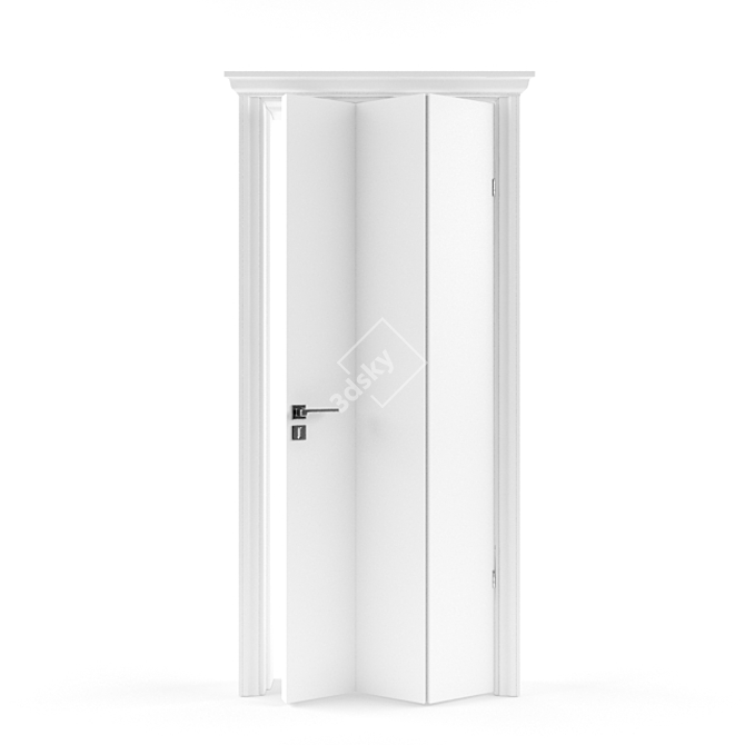 Modern Style Accordion Door 3D model image 1