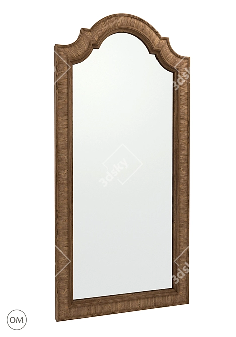 Elegant Trento Tall Mirror 3D model image 1