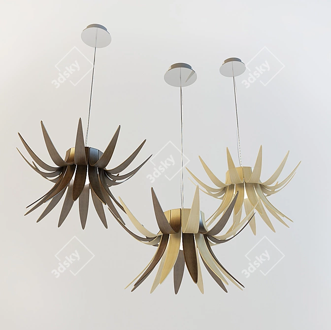 Elegance Illuminated: Modern Chandelier 3D model image 1