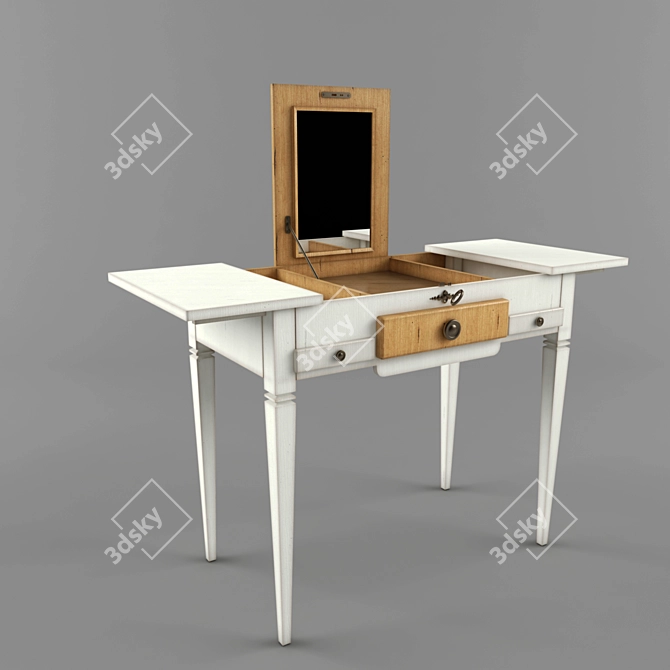 Elegant Art.1495 Vanity Table 3D model image 1