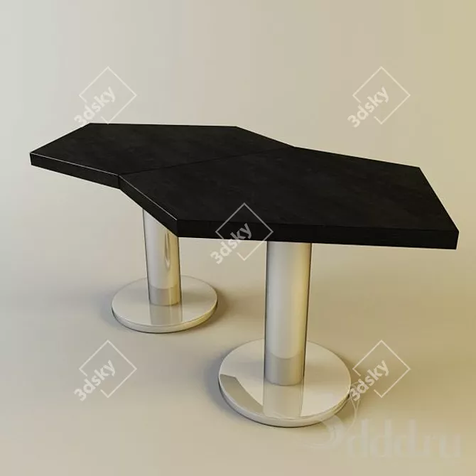 Elegant Penta: The Perfect Table 3D model image 1