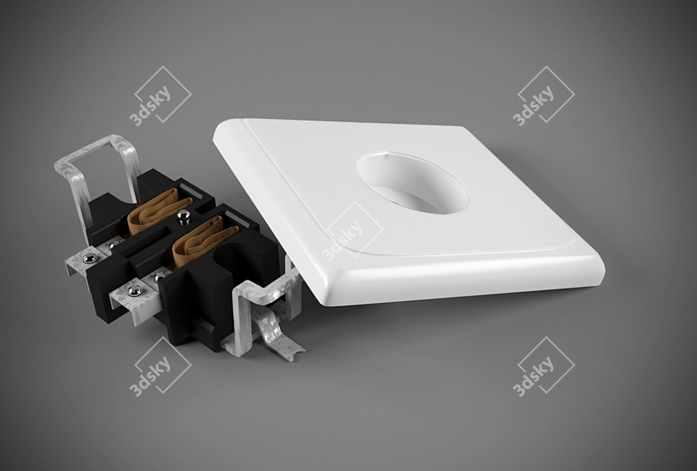 Smart Socket: Internal Circuitry 3D model image 1
