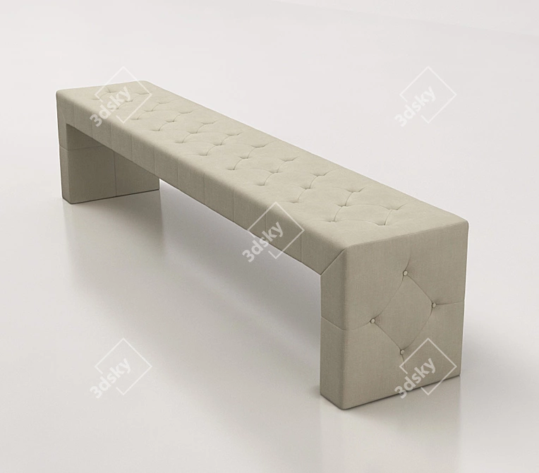 Bedside Examination Couch 3D model image 1