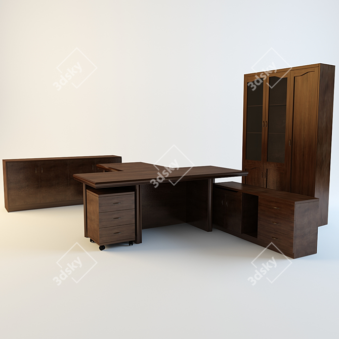 ErgoFlex Office Furniture 3D model image 1