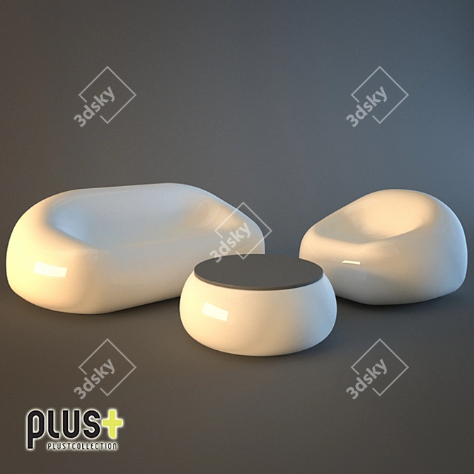 Gumball Plus Plustcollection: Stylish & Compact Furniture Set 3D model image 1