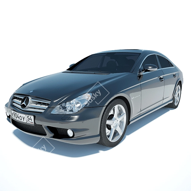 Luxury Performance: Mercedes CLS 55 AMG 3D model image 1