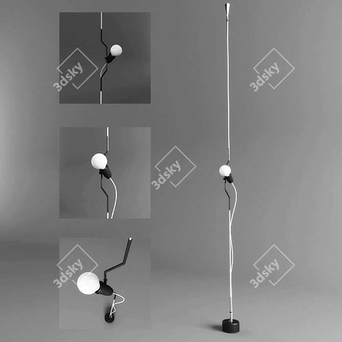 Radiant Glow Luminaire 3D model image 1