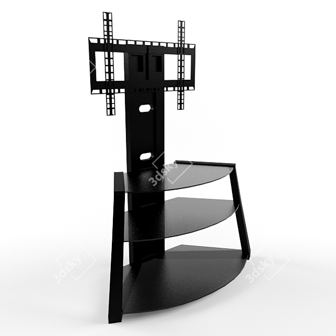 Adele Frigate Corner TV Stand 3D model image 1