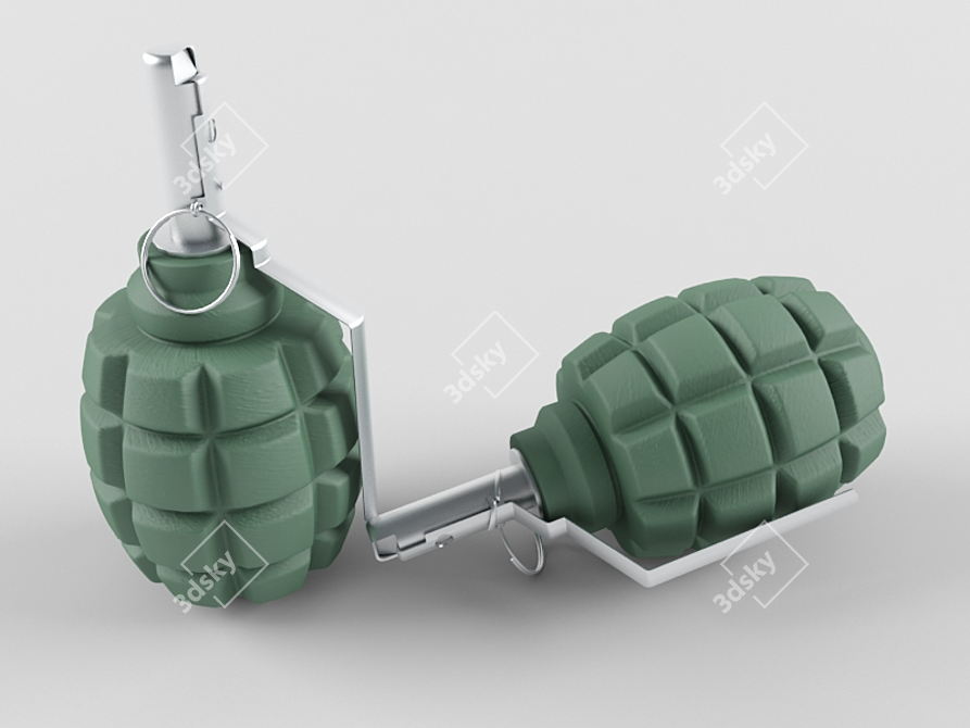 Explosive Force: Granata F1 3D model image 1