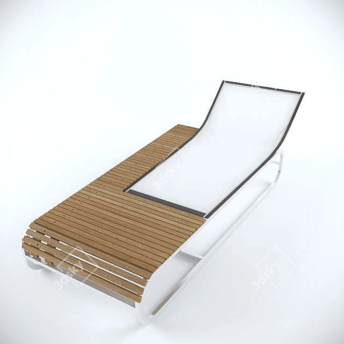 Sunshine Relaxer Sun Lounger 3D model image 1