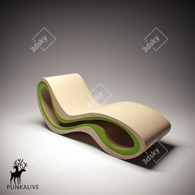 Punkalive Sun Lounger: The High Roller 3D model image 1