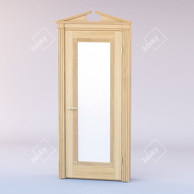 Elegant Vray Classic Door 3D model image 1