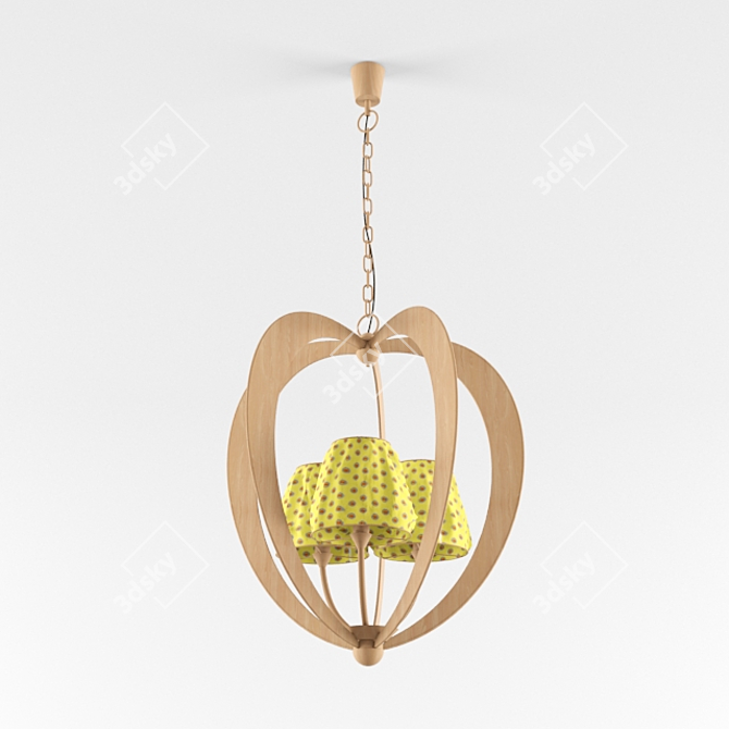 Elegant Italian Dolfi Chandelier 3D model image 1