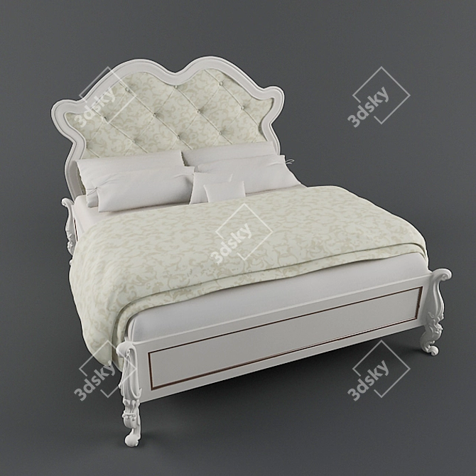 Title: Volpi Bed 3D model image 1