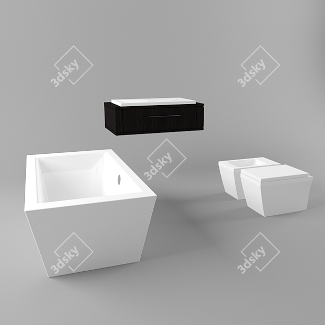 Title: Geometric Hi-Tech Formative Model 3D model image 1