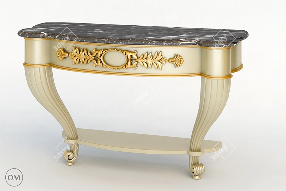 Paolo Lucchetta Bali Console - Artistic Elegance at Home 3D model image 1