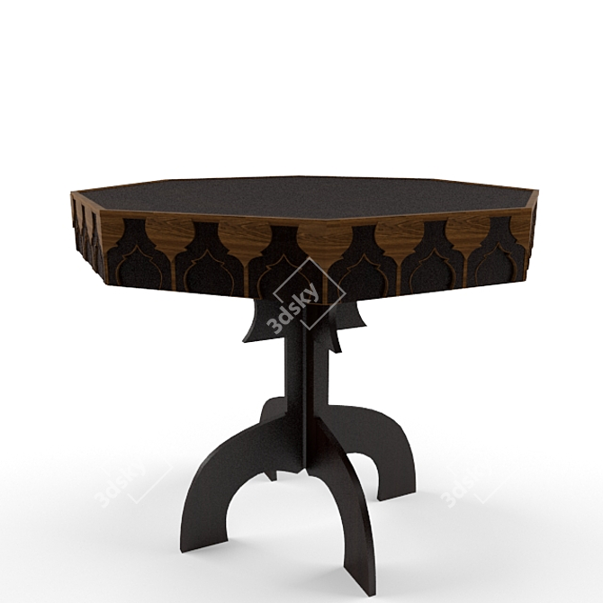 Uzbek Style Table 3D model image 1