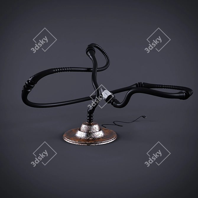 Title: Illumina - Sleek Modern Lamp 3D model image 1